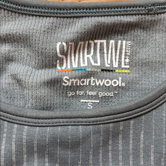 Smartwool Intraknit Crop Bra - Blue - Picture 4 of 6